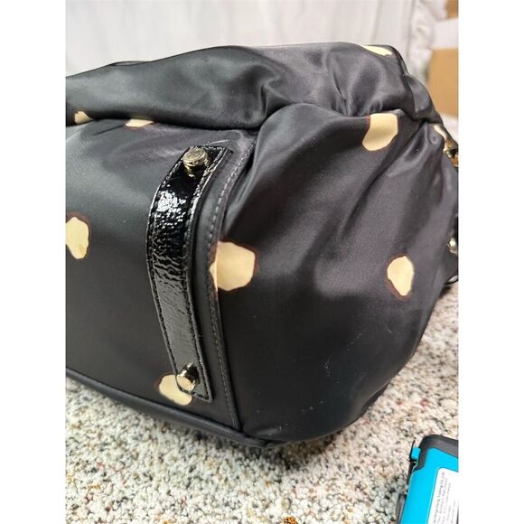 Kate Spade Women's Black Tote Handbag with Tan Spots - Picture 5 of 11